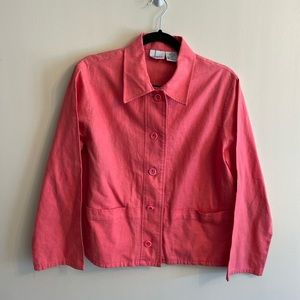 Vintage Hot pink linen blend jacket blazer